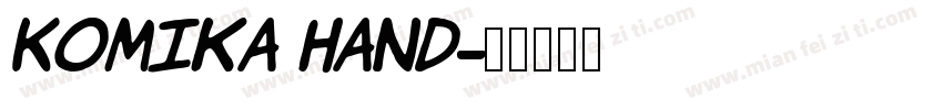 Komika Hand字体转换